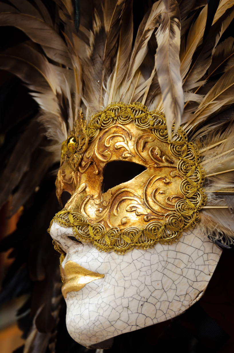Venetian Masquerade Mask Closeup